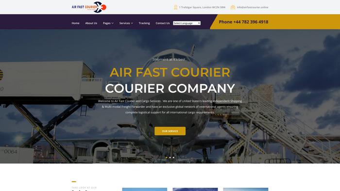 Airfastcourier.online Shipping Scam Review