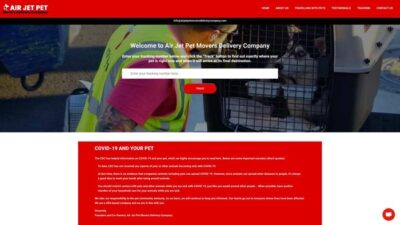 Airjetpetmoversdeliverycompany.com Shipping Scam Review|