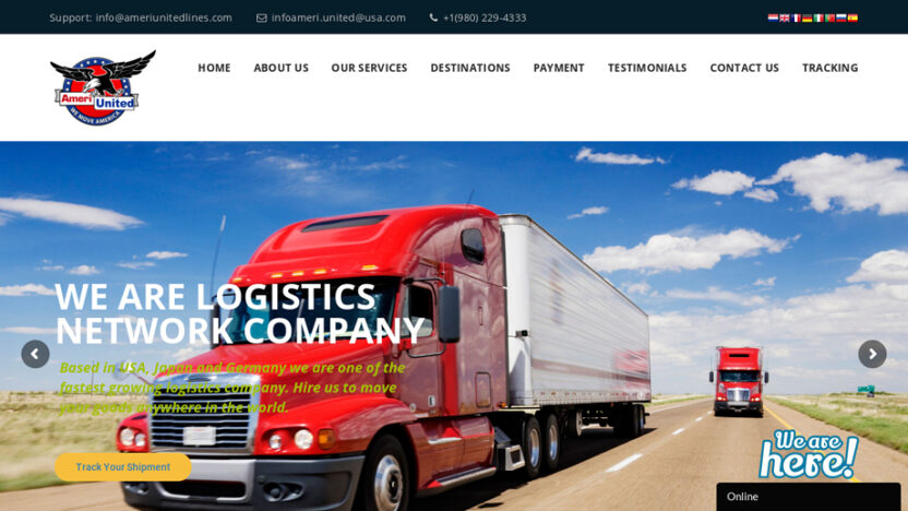 Ameriunitedlines.com Shipping Scam Review|