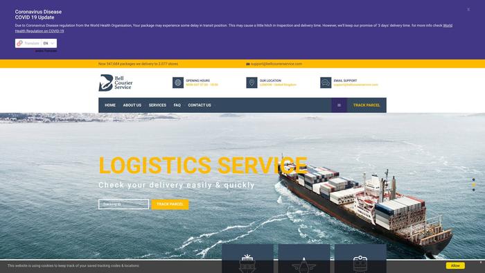 Bellcourierservice.com Shipping Scam Review