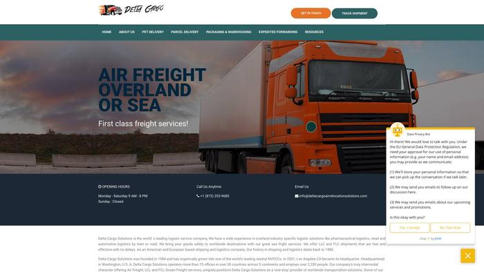 Deltacargoairrelocationsolutions.com Shipping Scam Review|
