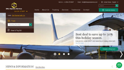 Dhlexpressservice.com Shipping Scam Review|