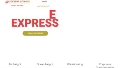 Efficientexpressdelivery.com Shipping Scam Review|