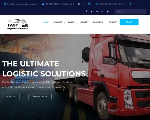 Screenshot of Scam Courier Fastlogisticsexpress.com