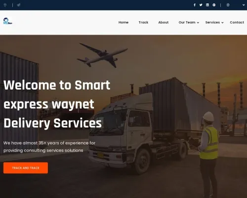 Screenshot of Scam Courier Flexishipway.com