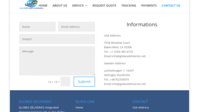 Globexdeliveries.net Shipping Scam Review