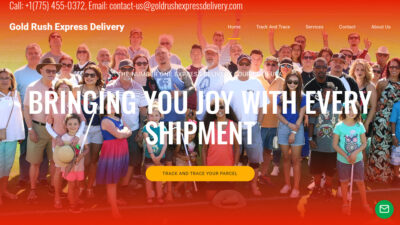 Goldrushexpressdelivery.com Shipping Scam Review|