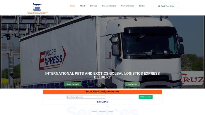 Internationalpetsandexoticsgolballogistics.com Shipping Scam Review|