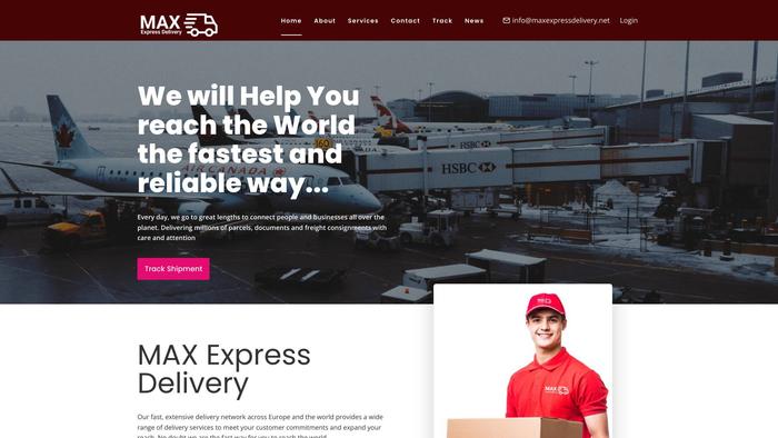 Maxexpressdelivery.net Shipping Scam Review