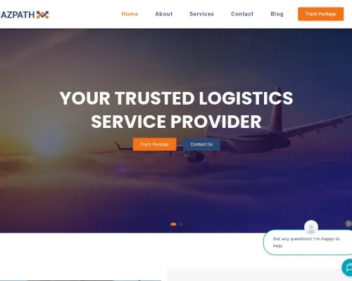 Screenshot of Scam Courier Mazpathexpress.com