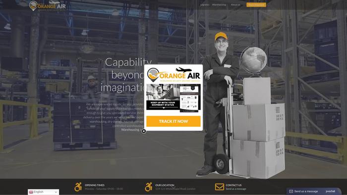 Orangeaircourier.com Shipping Scam Review