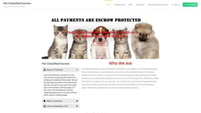 Petclassifiedescrow.com Shipping Scam Review|