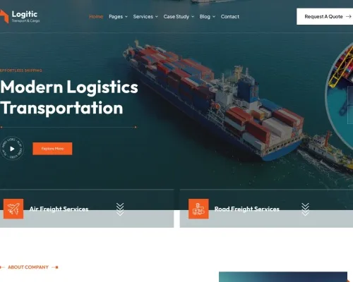 Screenshot of Scam Courier Primesprintlogistics.com