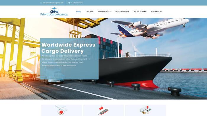 Prioritycargoagency.com Shipping Scam Review|