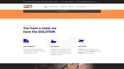 Proguaranteelogistics.com Shipping Scam Review|
