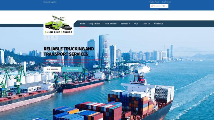 Quicktimecourierservice.com Shipping Scam Review