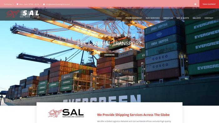 Safeairlineslogistics.com Shipping Scam Review|