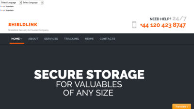 Shieldlinksecuritycourier.us Shipping Scam Review|