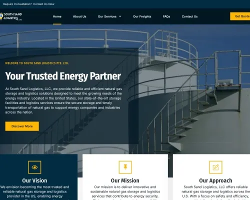 Screenshot of Scam Courier Southsandlogistics.com