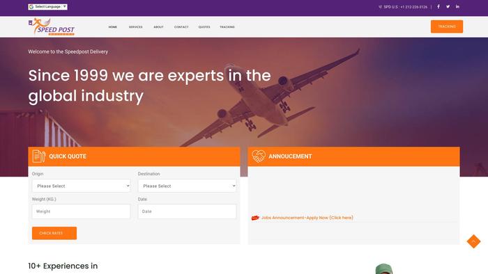 Speedpostdelivery.com Shipping Scam Review