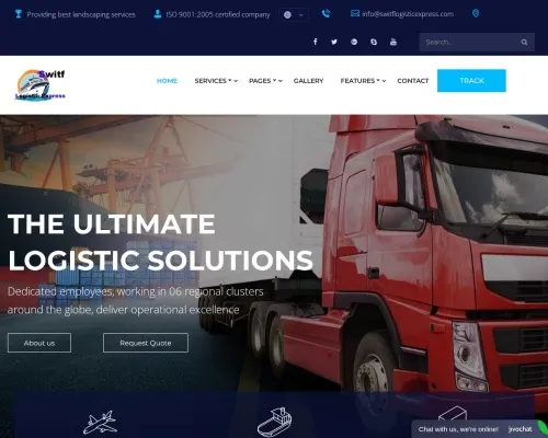 Screenshot of Scam Courier Switflogisticexpress.com