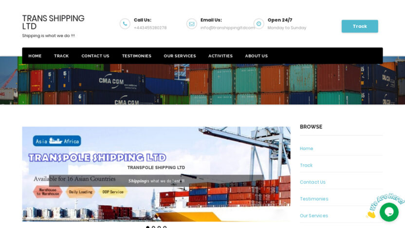 Transhippingltd.com Shipping Scam Review|