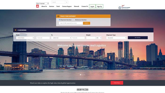 Trustedcourierandlogistic.com Shipping Scam Review|