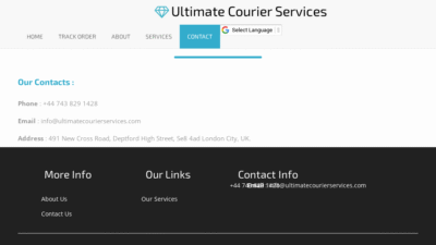 Ultimatecourierservices.com Shipping Scam Review