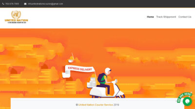 Unitednationscourier.info Shipping Scam Review|