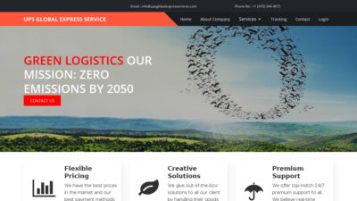 Upsglobalexpressservice.com Shipping Scam Review|