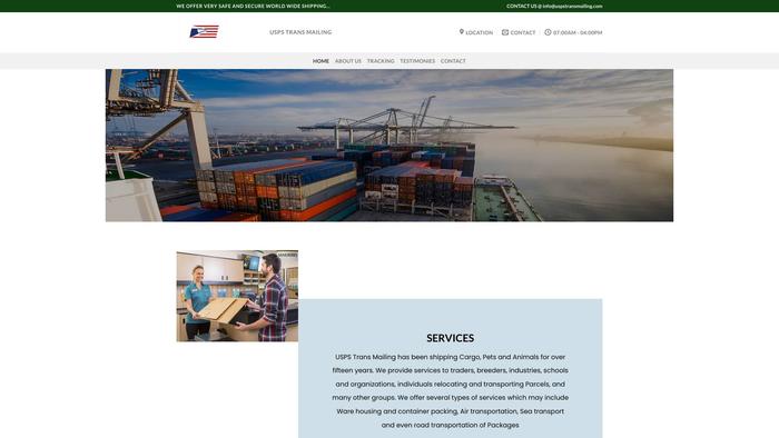 Uspstransmailing.com Shipping Scam Review|