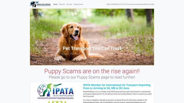 Worldpetmover.xyz Shipping Scam Review|