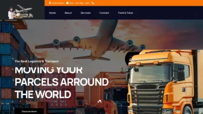 A screenshot of Airlanddeliverycompany.com