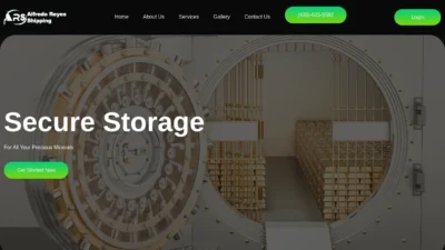 A screenshot of Alfredoreyesshipping.com
