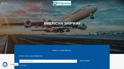 A screenshot of Americanshipway.com