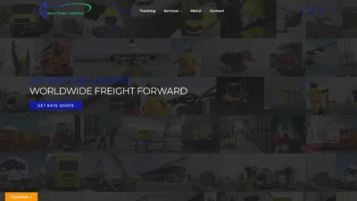 A screenshot of Apexforgelogistics.com