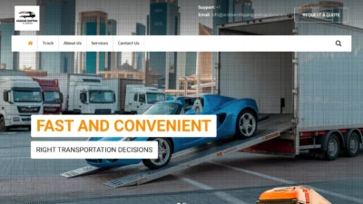 A screenshot of Arabianshippingandlogistics.com