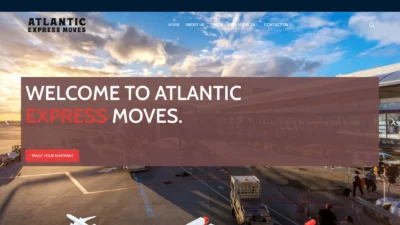 A screenshot of Atlanticexpressmoves.com