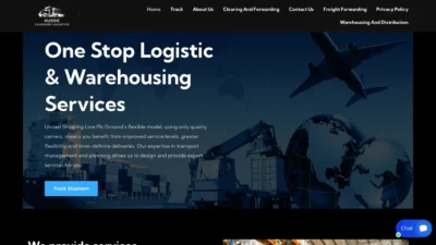 A screenshot of Aussiecourrierlogistics.com