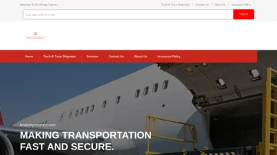 A screenshot of Birdwingsexpress.com