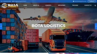 A screenshot of Botalogistics.com
