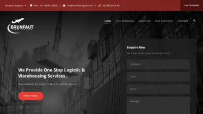 A screenshot of Brunfautlogsllc.com