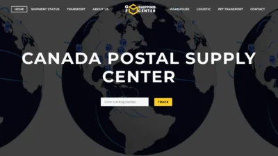 A screenshot of Canadapostalsupply.com