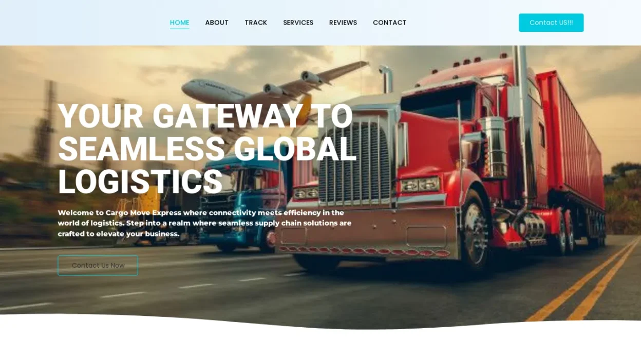 A screenshot of Cargomoveexpress.com
