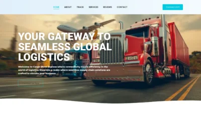 A screenshot of Cargomoveexpress.com