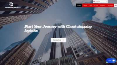 A screenshot of Chuckshippinglogistics.com