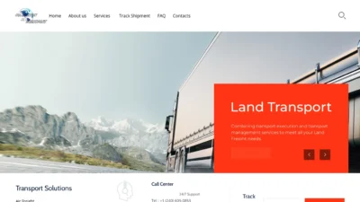 A screenshot of Companionpettransport.com