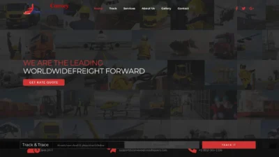 A screenshot of Conveyexpressshippers.com