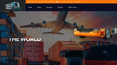 A screenshot of Creekslogistics.info