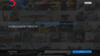 A screenshot of Delportlogistics.com